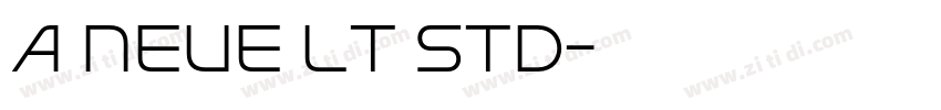 a Neue LT Std字体转换